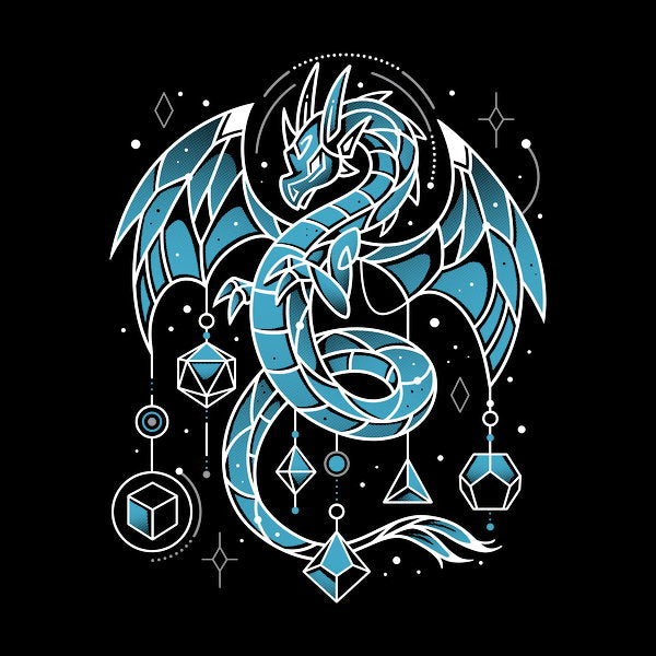 Frozen Dice Dragon D20 Keeper