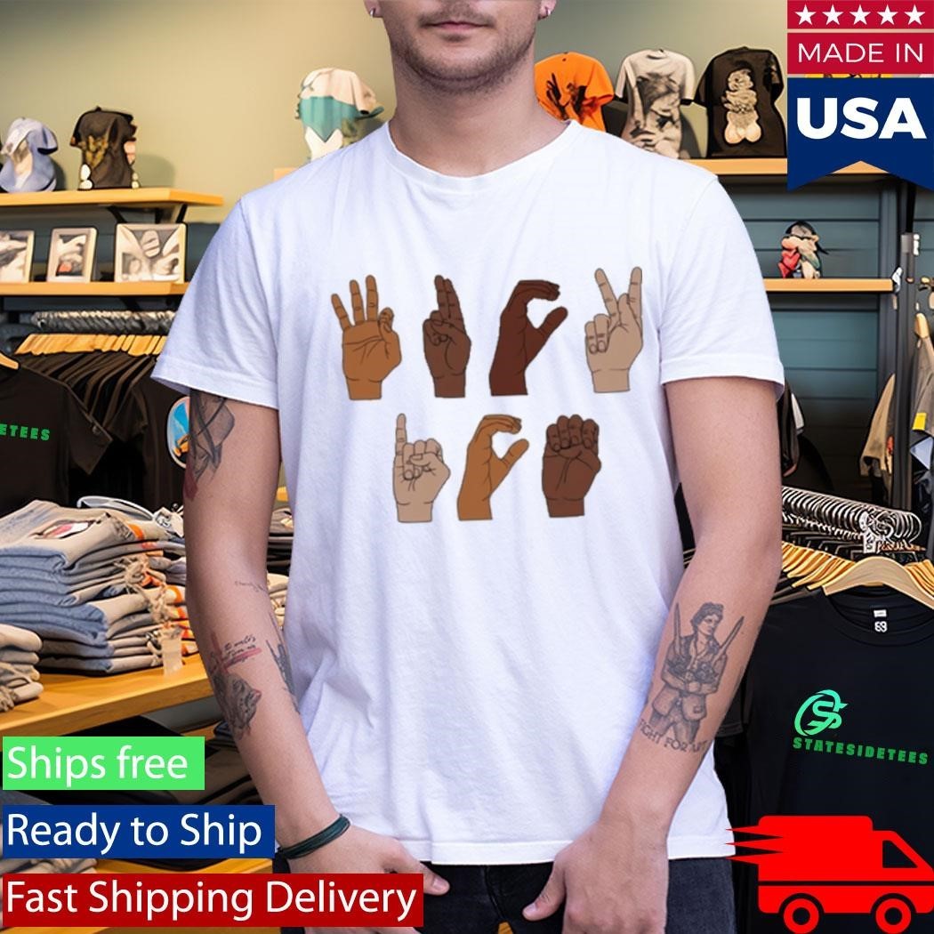 Fuck Ice Hand Sign Language Shirt Chinga La Migra Shirt Unisex , , , Long Sleeve Tee