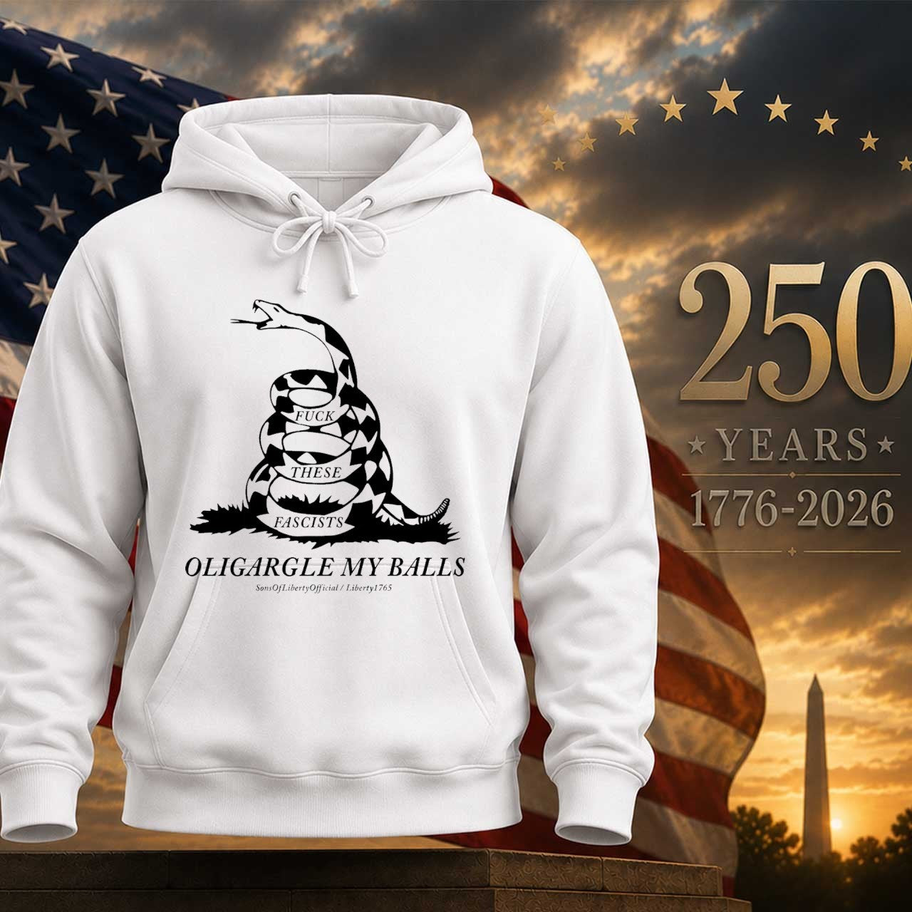 Fuck These Fascists Oligargle My Balls Gadsden Flag Shirt