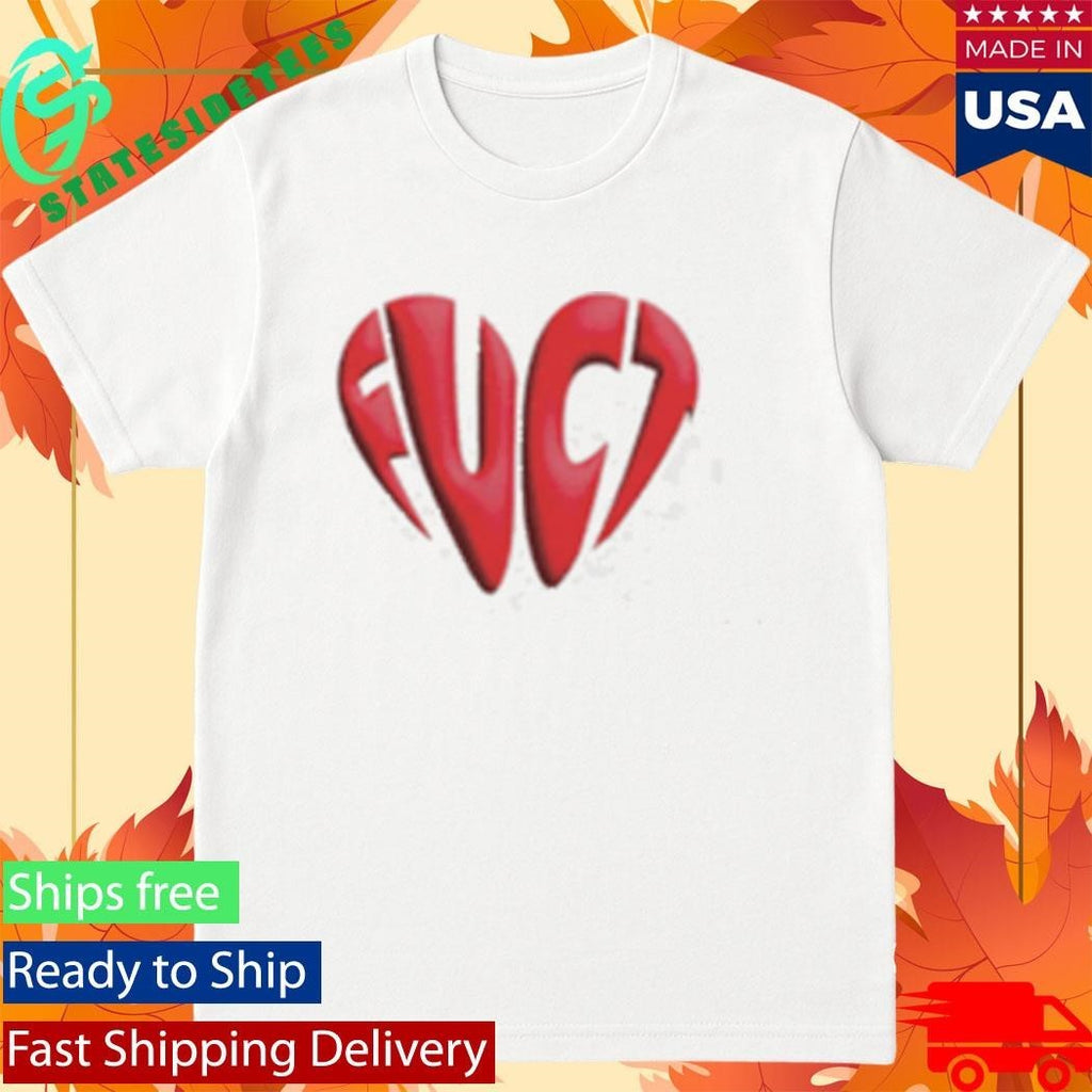 Fuct Heart Logo Shirt Unisex , , , Long Sleeve Tee