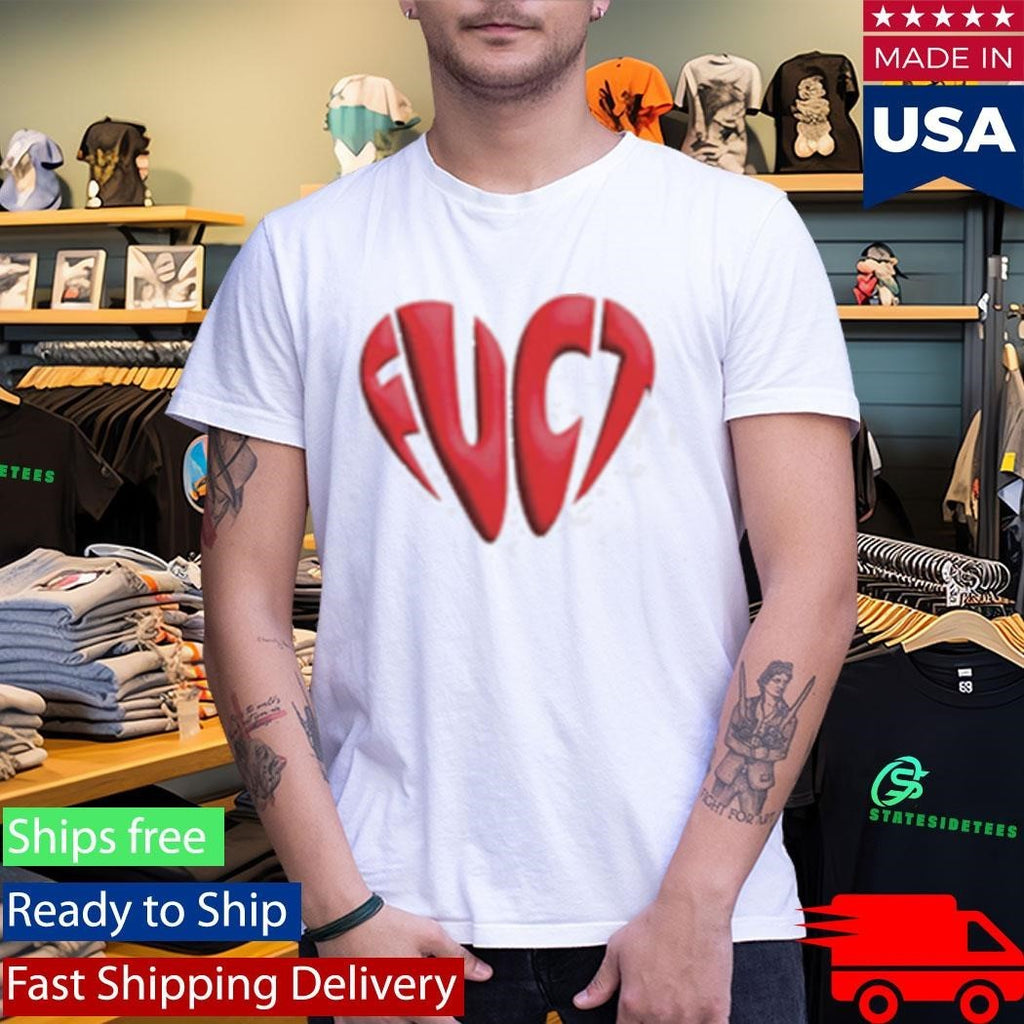 Fuct Heart Logo Shirt Unisex , , , Long Sleeve Tee
