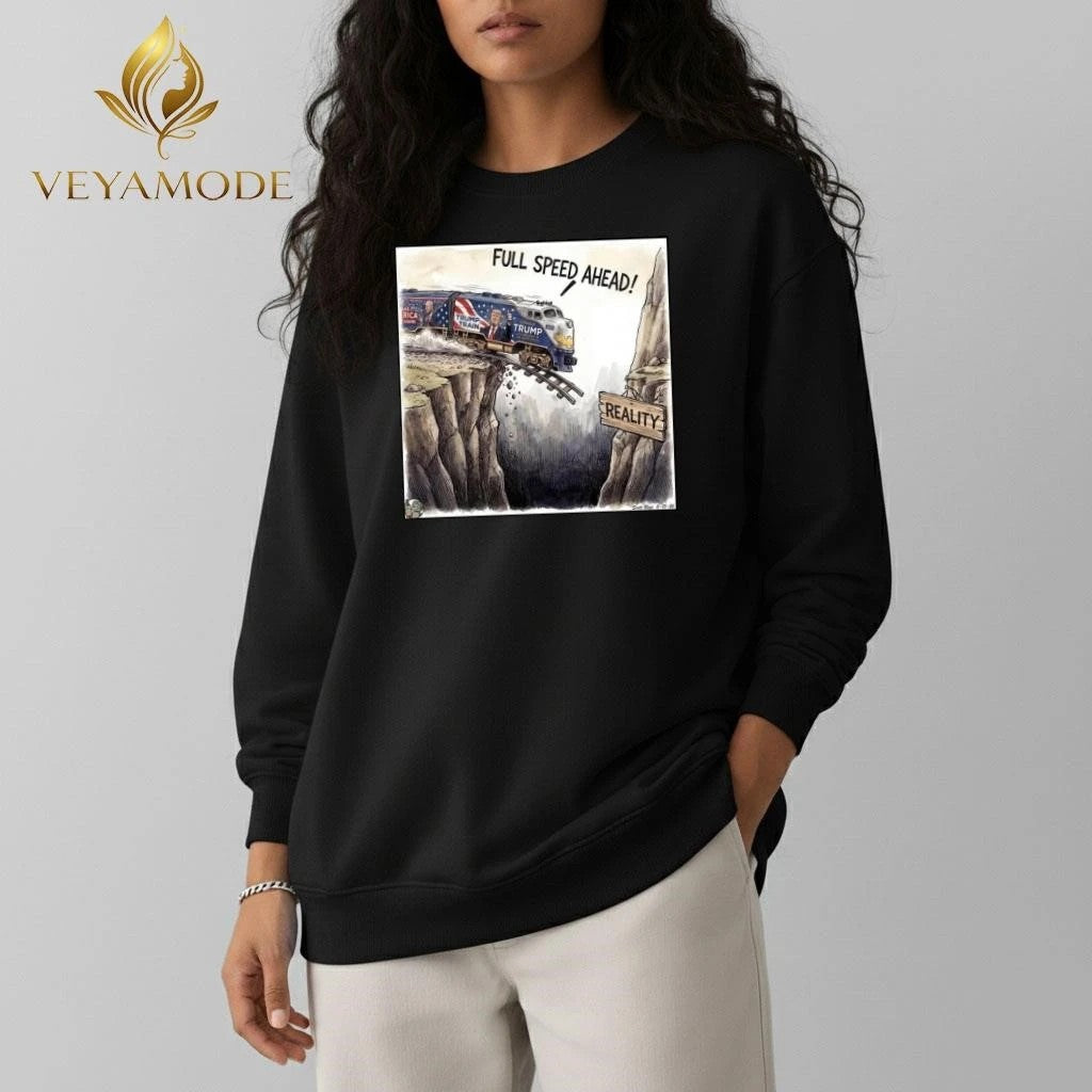 Full speed ahead Donald Trump train tee Unisex , , , Long Sleeve Tee