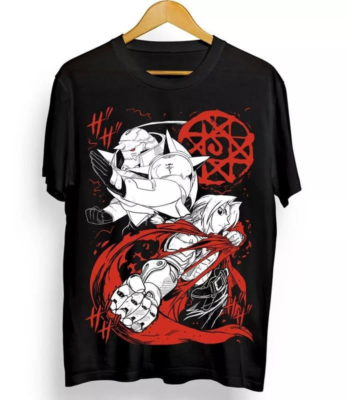 Fullmetal Alchemist Brotherhood Alphonse Elric Black Shirt T-Shirts
