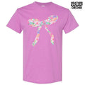 Fun Floral Bow Gildan Short Sleeve 'NLB' T-Shirts