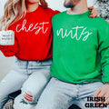 Funny Couples Chest Nuts Matching Shirt Cute Couple Xmas Funny T-Shirts