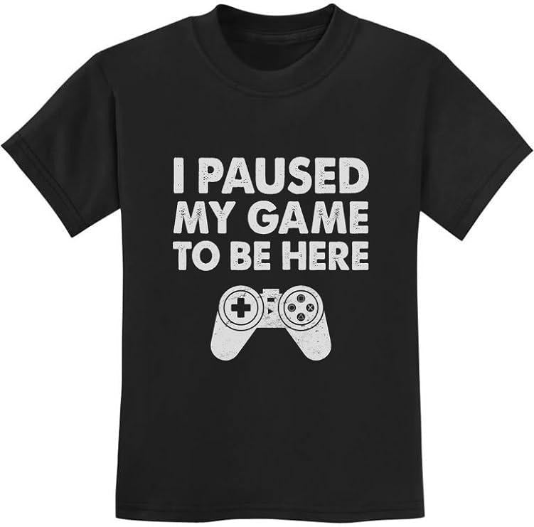 Funny Gamer Shirts Gamers Gamer Shirt Gaming I Paused My Game Shirts Menswear Casual Classic T-Shirts