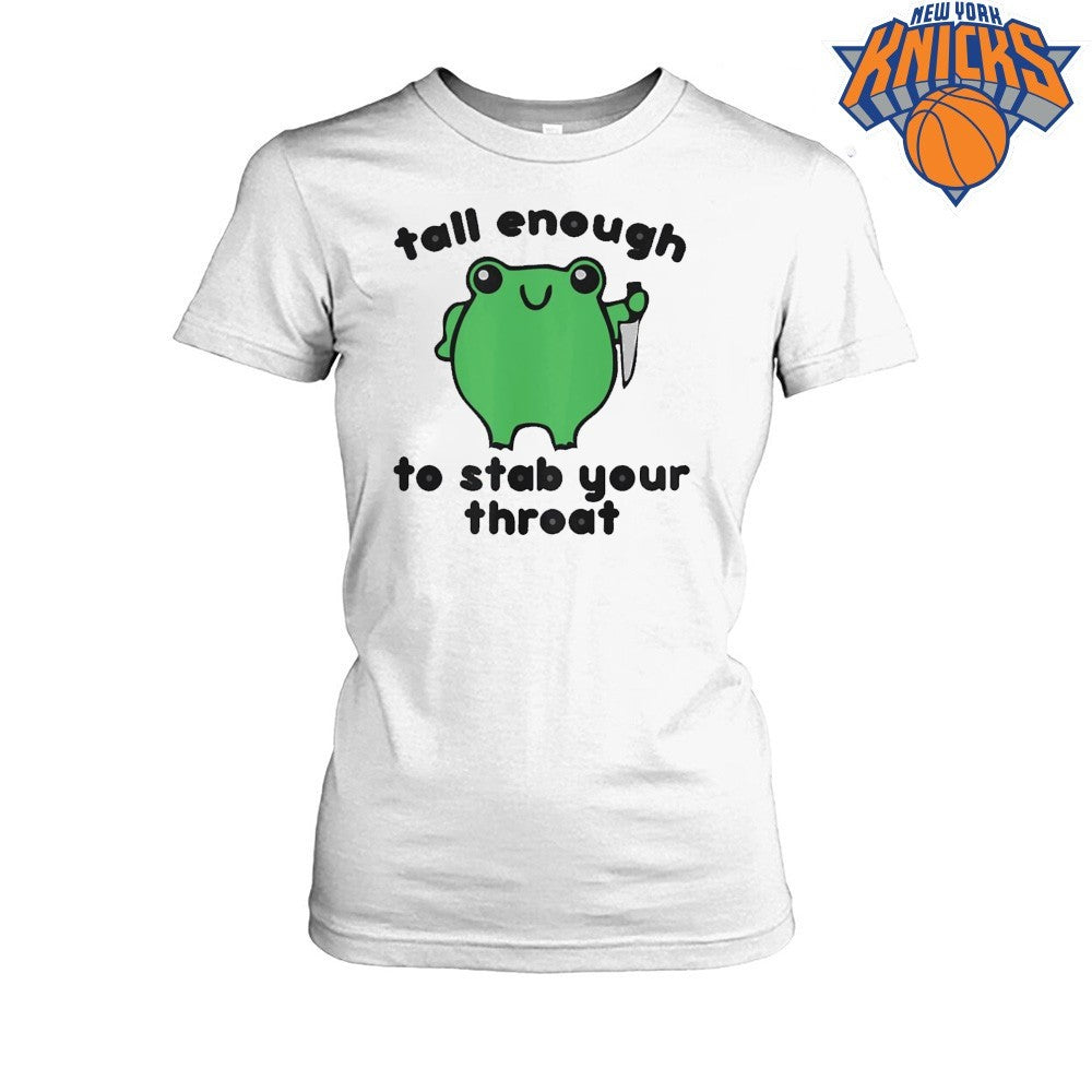 Funny Green Frog Holding Knife Meme Shirt