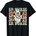 Funny Halloween Shirts Groovy Emergency Room Nurse Funny Halloween Costume ER Nurse Menswear Available Size S 5XL T-Shirts