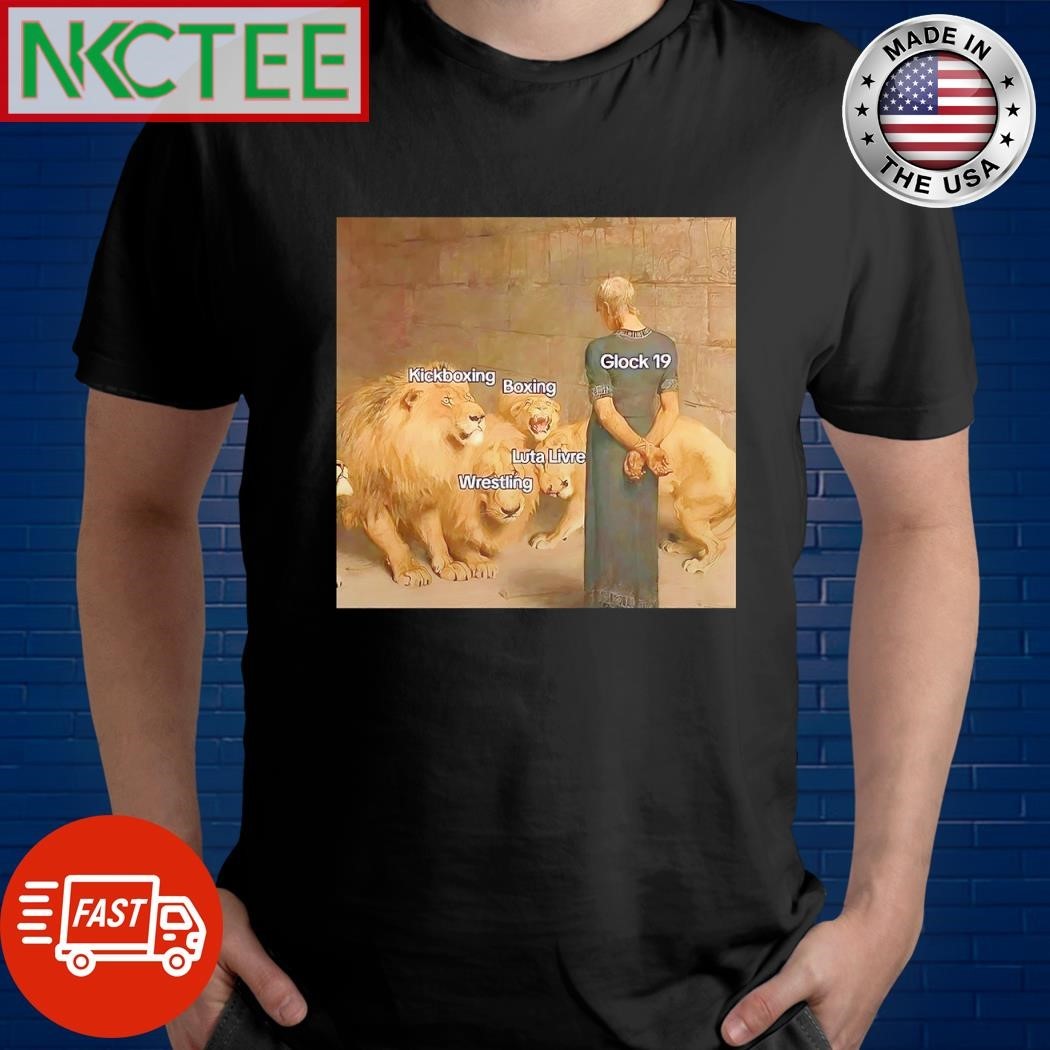 Funny Kickboxing Boxing Luta Livre Wrestling Glock 19 shirt Unisex , , , Long Sleeve Tee