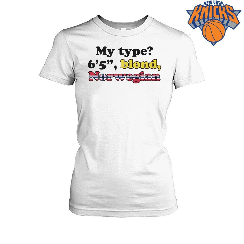 Funny Tall Blond Norwegian Man Meme Text Quote Typography Shirt