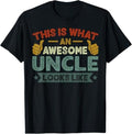 Funny Uncle Shirts Uncle This Is What Awesome Uncle Like Funny Uncle Menswear Casual Cotton T-Shirts