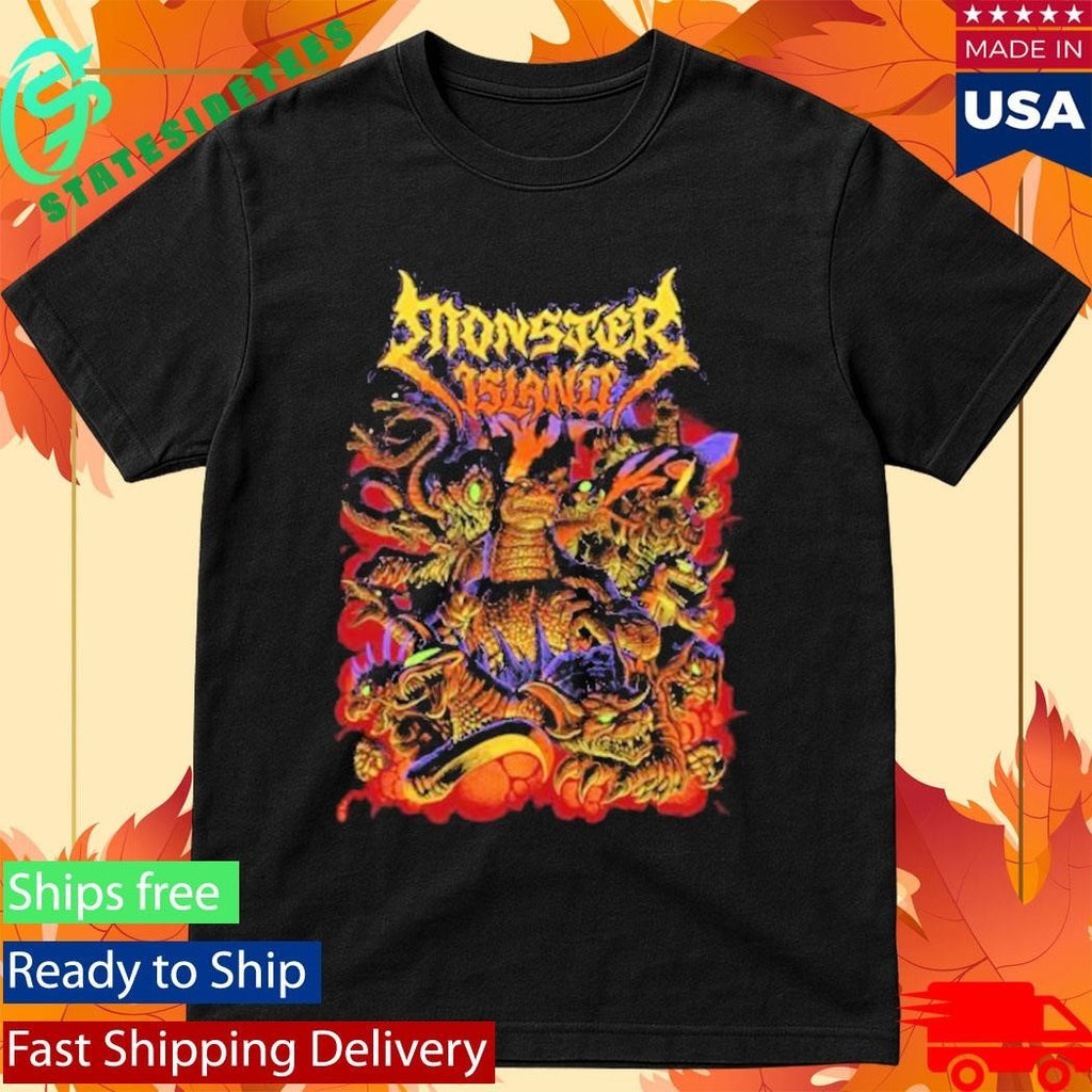 G X K Godzilla Awakens Metalcropolis Unisex , , , Long Sleeve Tee