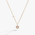 Star David Delicate Pave Crystal Pendant Necklace T-Shirts