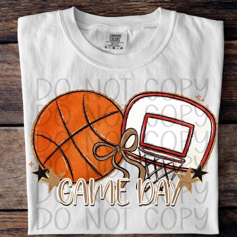 Game Day Basketball DTF Transfers THIS IS NOT SHIRT T-Shirts