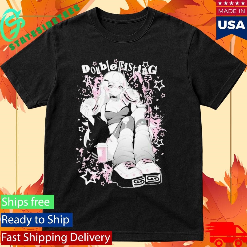 Gamer Supps Double Fisting Waifu Shirt Unisex , , , Long Sleeve Tee
