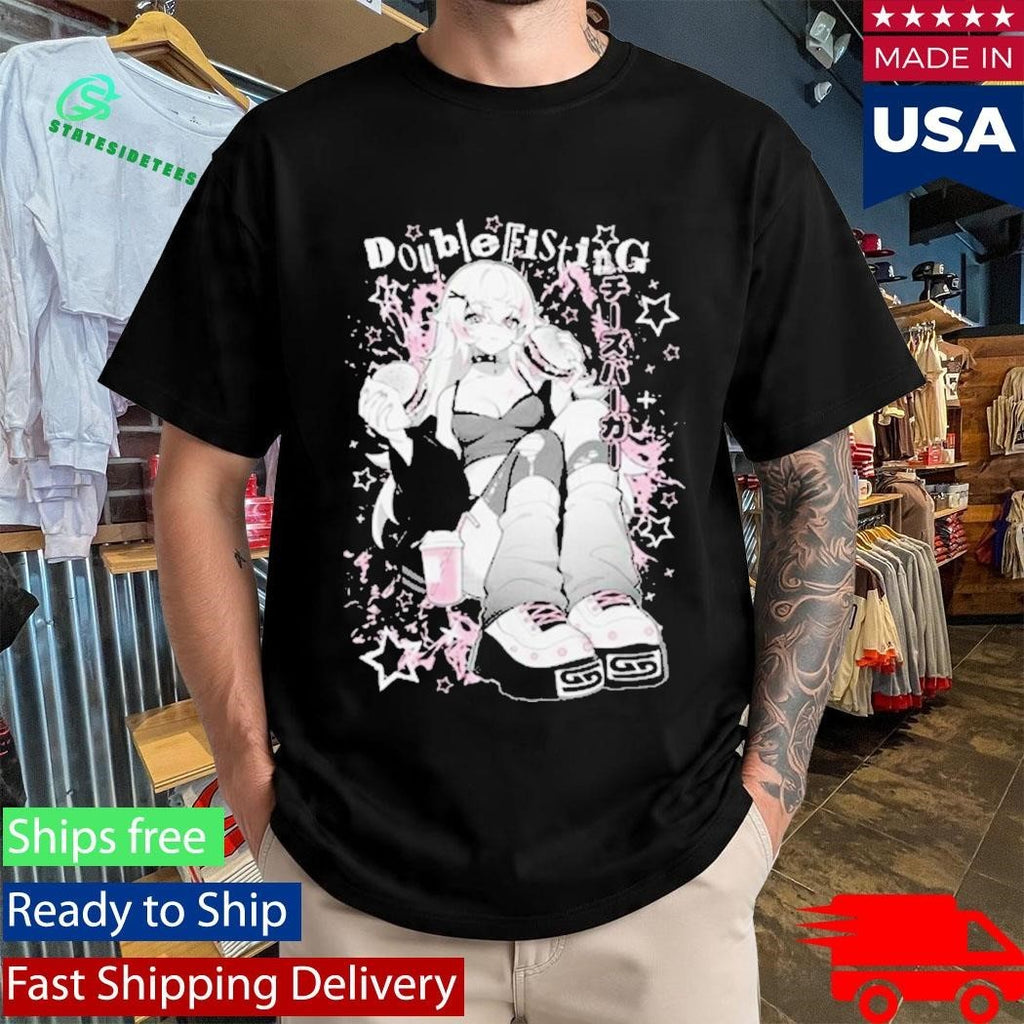 Gamer Supps Double Fisting Waifu Shirt Unisex , , , Long Sleeve Tee