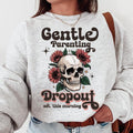 Gentle Parenting Dropout Sarcastic Mom Shirt Narky Retro Skull Mom Skeleton Shirt Retro Motherhood Shirt Funny Mom Shirt T-Shirts