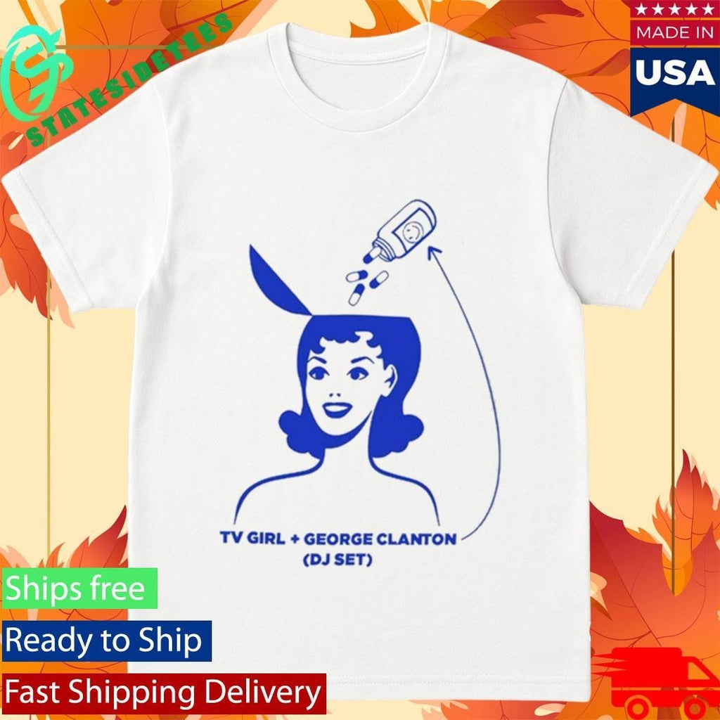 George Clanton x TV Girl DJ Set Graphic Shirt Unisex , , , Long Sleeve Tee