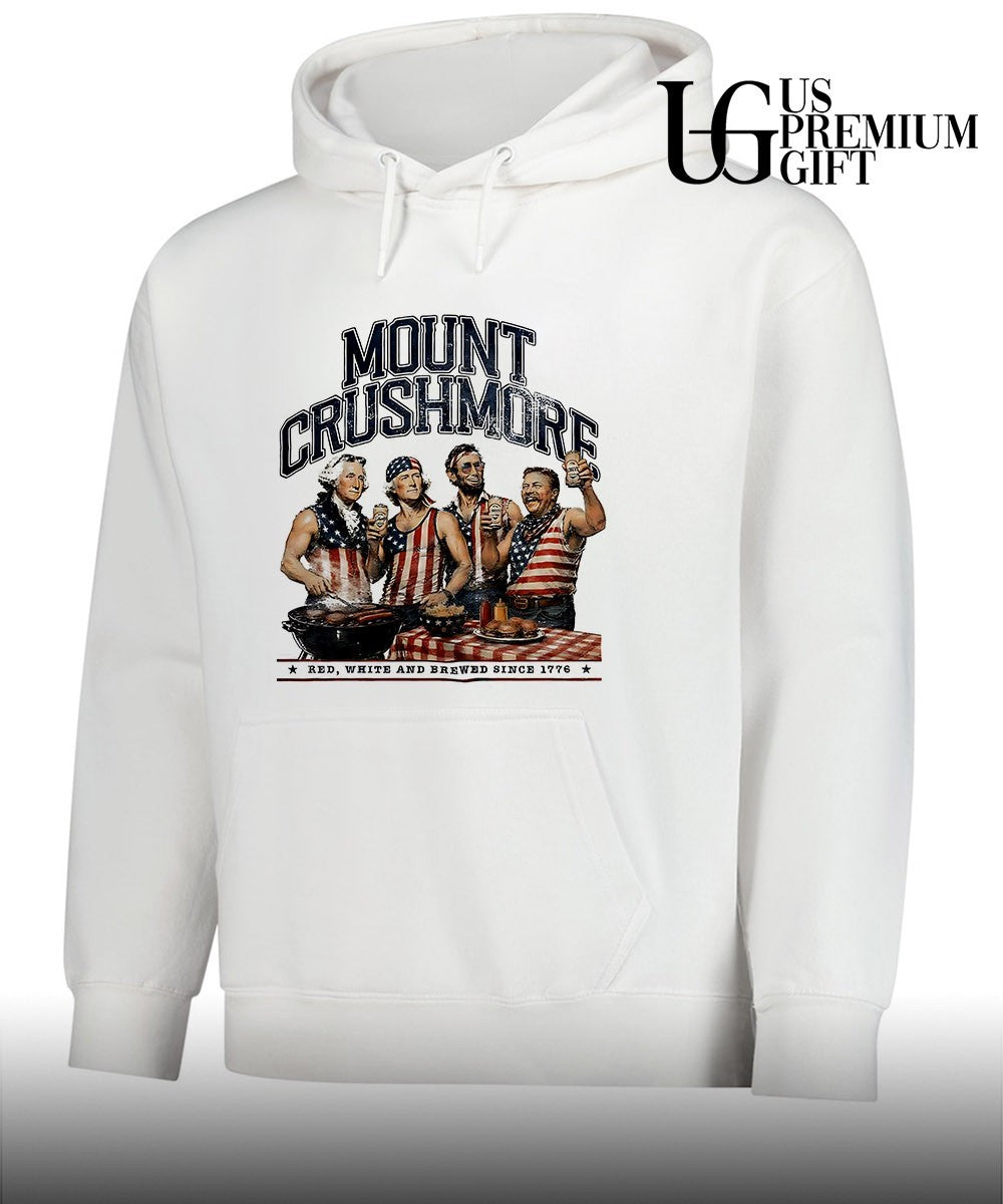George Washington Thomas Jefferson Abraham Lincoln Theodore Roosevelt Mount Crushmore Red White and Brewed since 1776 shirt