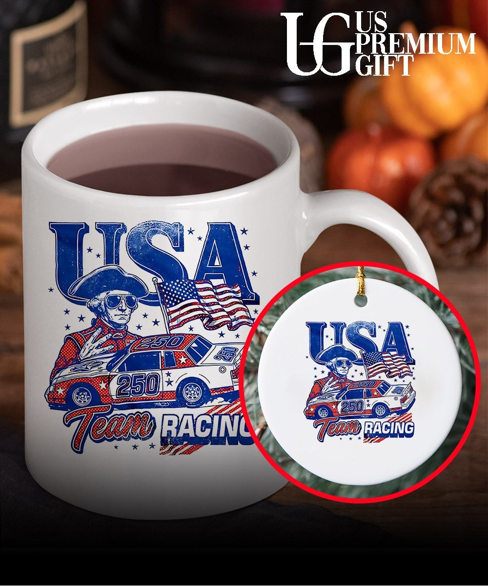 George Washington USA Team Racing 250 Nascar shirt