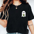 Ghost Pickle Pocket Size Pickle Jar Halloween Shirt Pickle Lover Spooky Season Short Sleeve Cute Boo T-Shirts