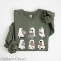 Ghost Reading Books Acotar Ghost Acotar Bookish Ghost Ghost Librarian Ghost Halloween 02 T-Shirts