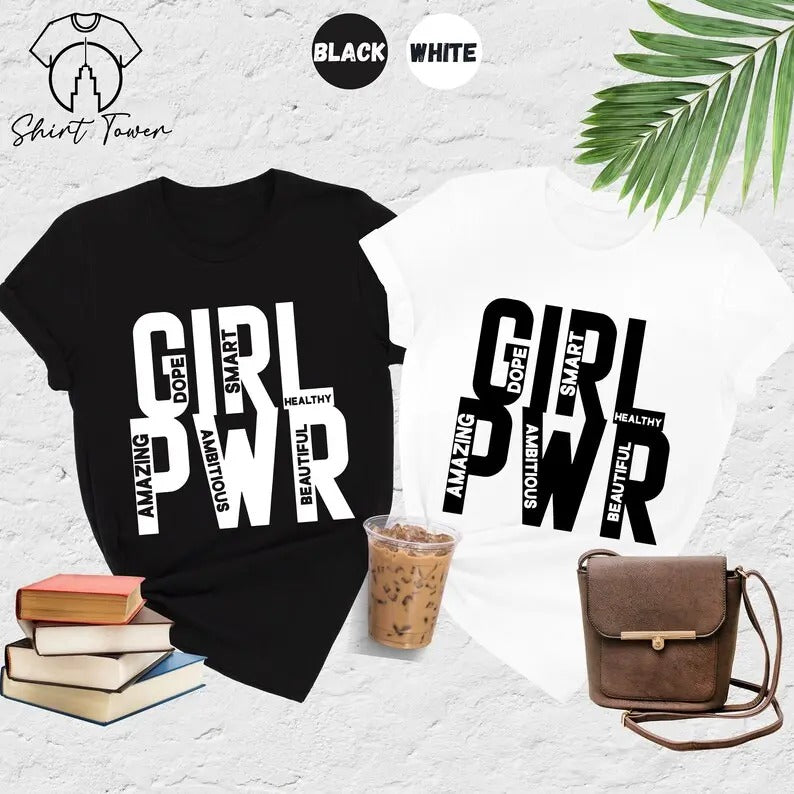 Girl Power Shirt Rule World Feminist Shirt Day Strong Woman Shirt Woman Up Shirt Boss Lady Shirt Feminism T-Shirts