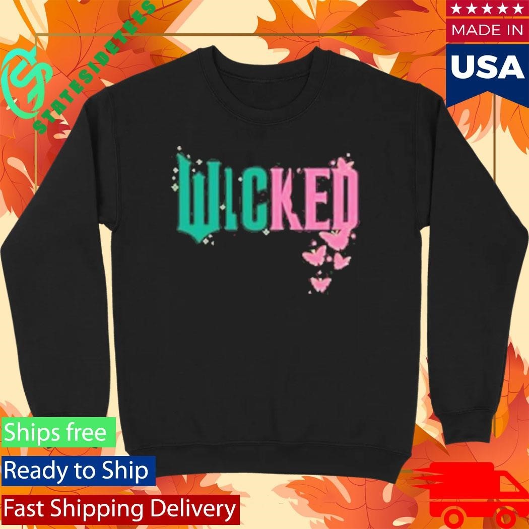 Glinda & Elphaba Logo Split Juniors Shirt Unisex , , , Long Sleeve Tee