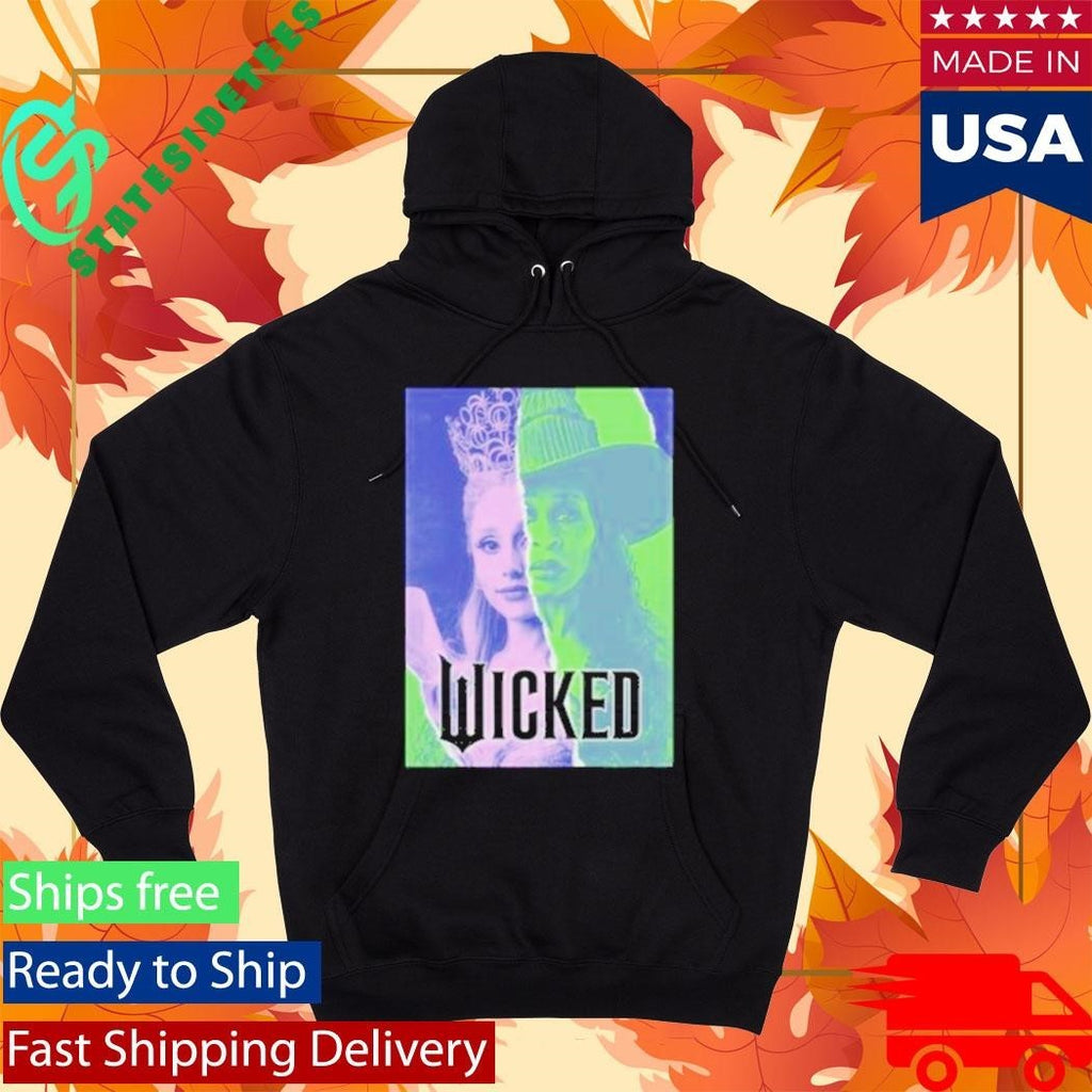 Glinda & Elphaba Split Juniors Wicked Shirt Unisex , , , Long Sleeve Tee
