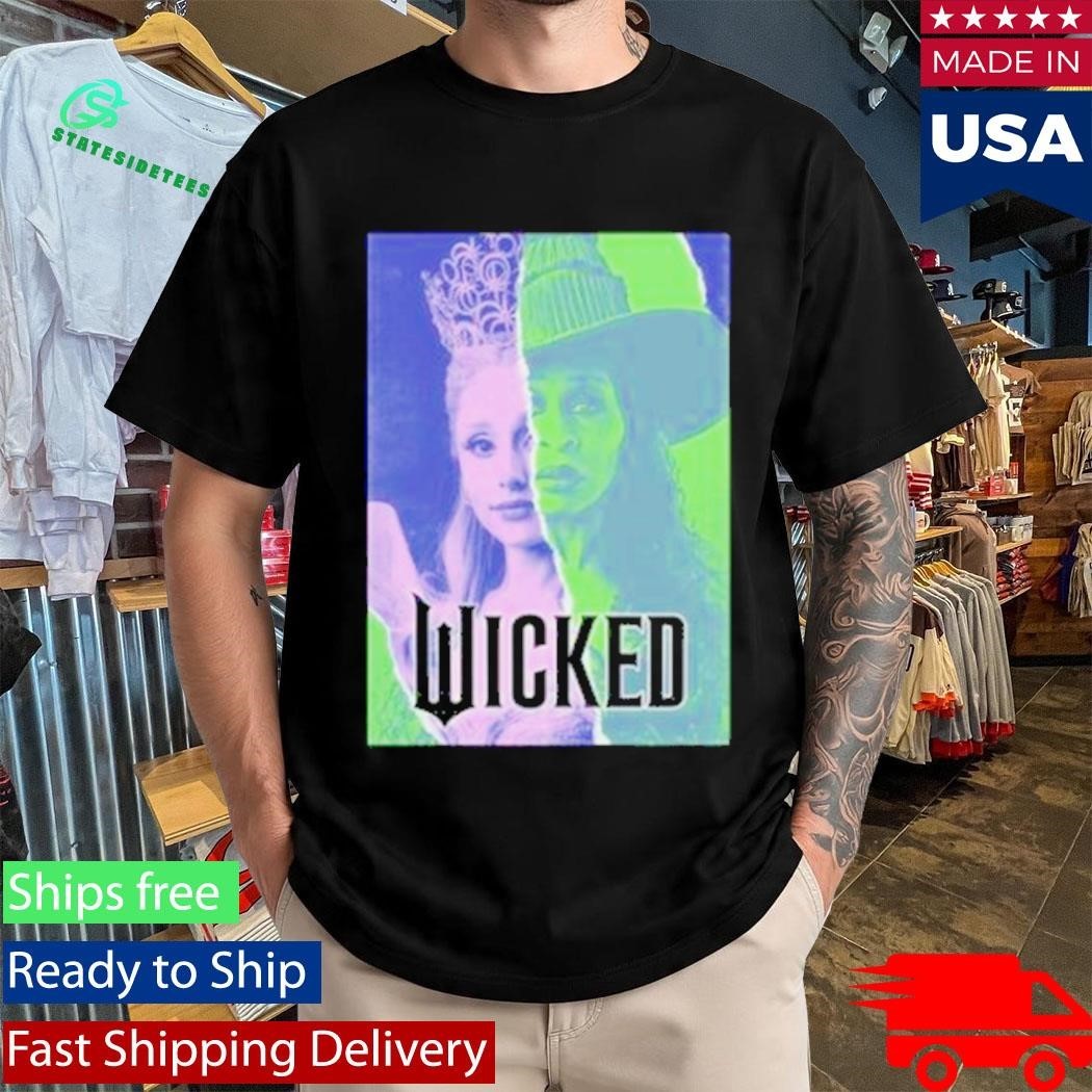 Glinda & Elphaba Split Juniors Wicked Shirt Unisex , , , Long Sleeve Tee