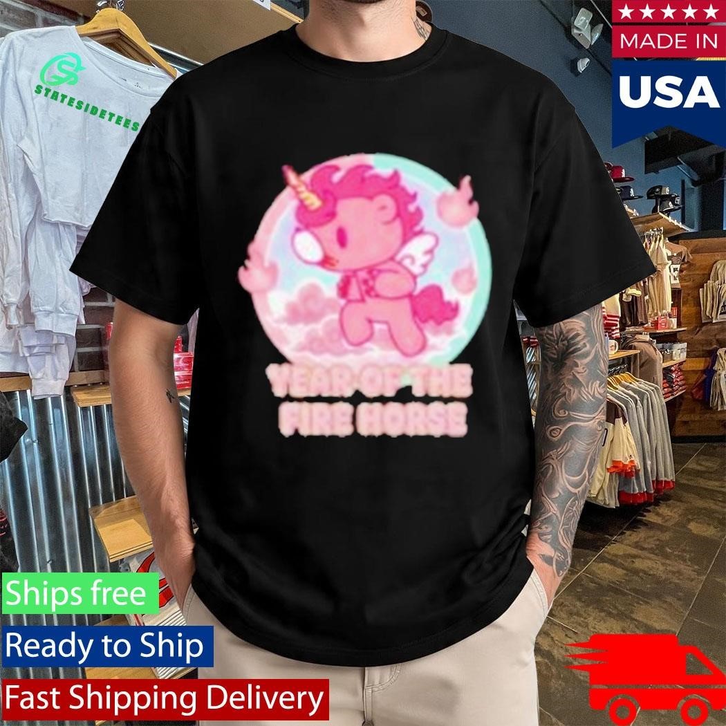Gloomy Bear Year Of The Fire Horse Shirt Unisex , , , Long Sleeve Tee