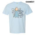 Glory Blue Floral Angel Comfort Colors 'NLB T-Shirts