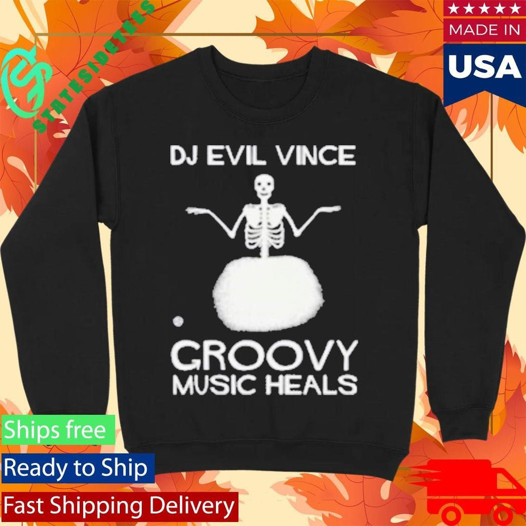 Go Ahead Groovy Music Heals Shirt Unisex , , , Long Sleeve Tee