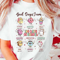 God Says I Am Happy 100 Days School Shirt Happy 100 Days School Shirt Teacher Student Shirt Celebrate 100 Days School Shirt T-Shirts