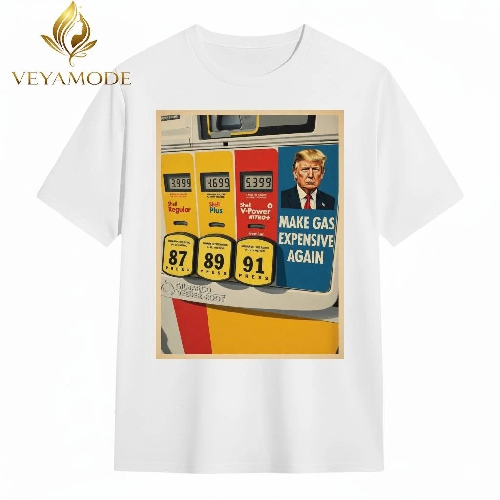 Going around sticking these on gas pumps Trump tee Unisex , , , Long Sleeve Tee