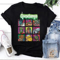 Goosebumps 90s Movie Vintage Shirt Land Characters Slappy Will Blake Carly Beth Caldwell Haunted Mask Fan Halloween Spooky Season Shirt T-Shirts
