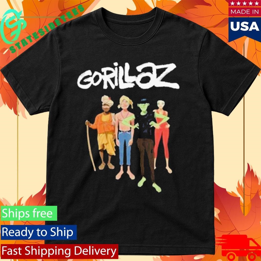 Gorillaz The Mountain Group Portrait Unisex , , , Long Sleeve Tee