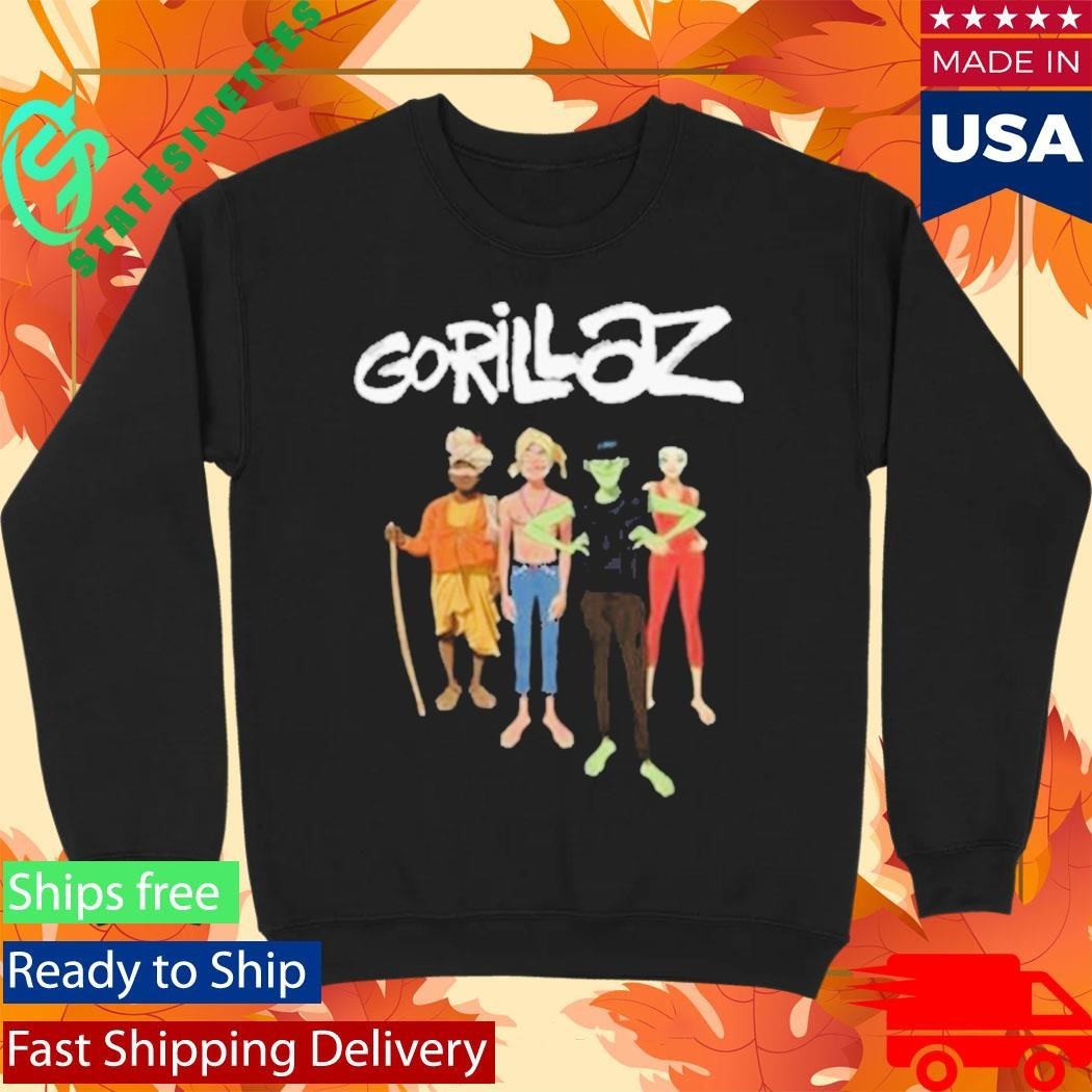 Gorillaz The Mountain Group Portrait Unisex , , , Long Sleeve Tee