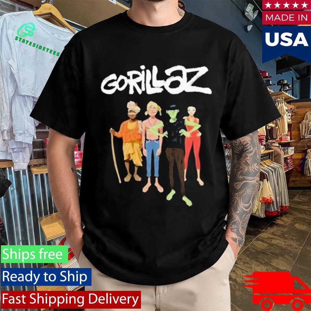 Gorillaz The Mountain Group Portrait Unisex , , , Long Sleeve Tee