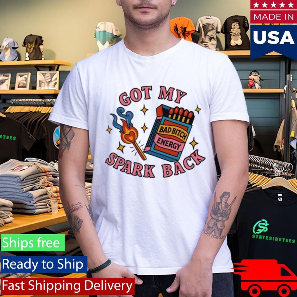 Got My Spark Back Bad Bitch Energy Unisex , , , Long Sleeve Tee