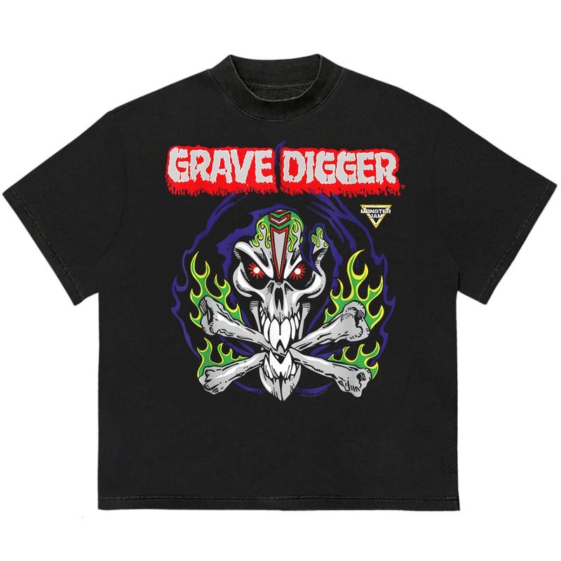 Grave Digger Cotton Recycled Cotton Streetwear T-Shirts