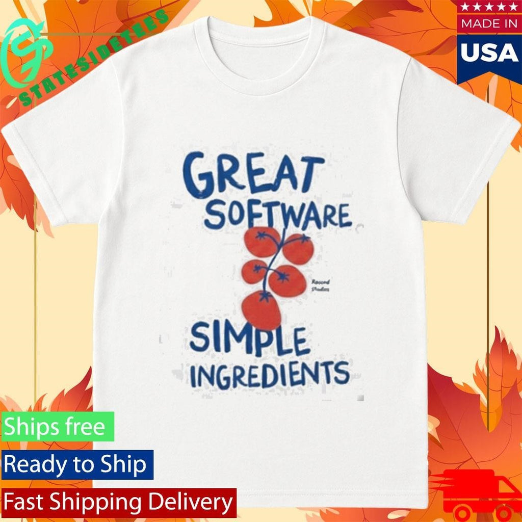 Great Software Simple Ingredients Shirt Unisex , , , Long Sleeve Tee