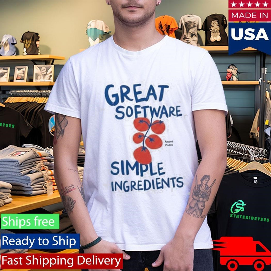 Great Software Simple Ingredients Shirt Unisex , , , Long Sleeve Tee
