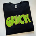 Green Chenille Patch BLACK T-Shirts