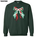 Green Plaid + Pearl Bow 'NLB' T-Shirts