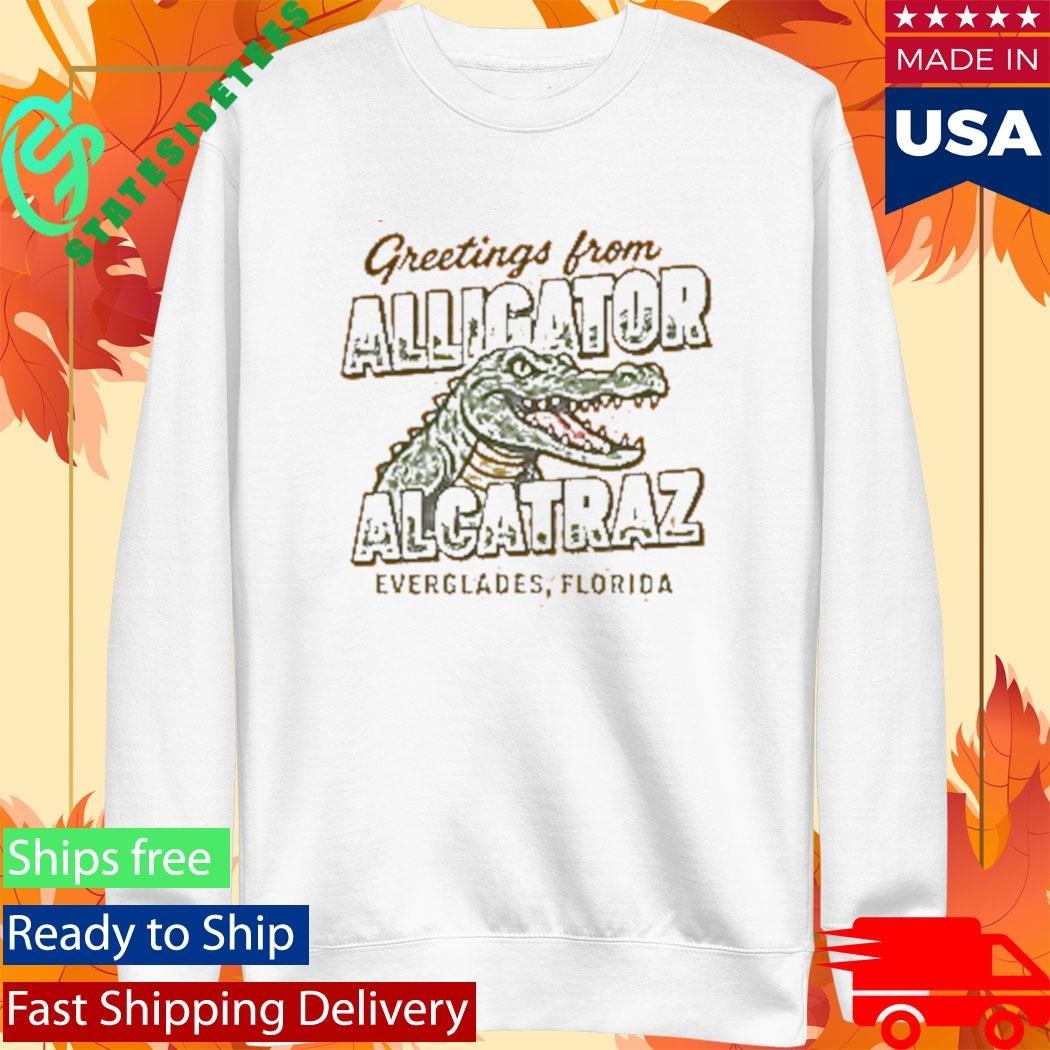 Greetings From Alligator Alcatraz Shirt Unisex , , , Long Sleeve Tee