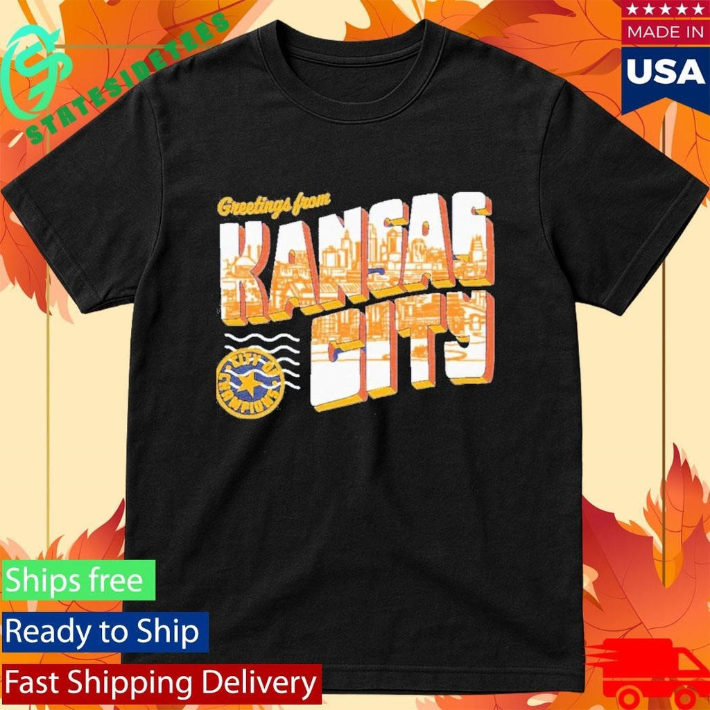 Greetings From Kansas City Shirt Unisex , , , Long Sleeve Tee