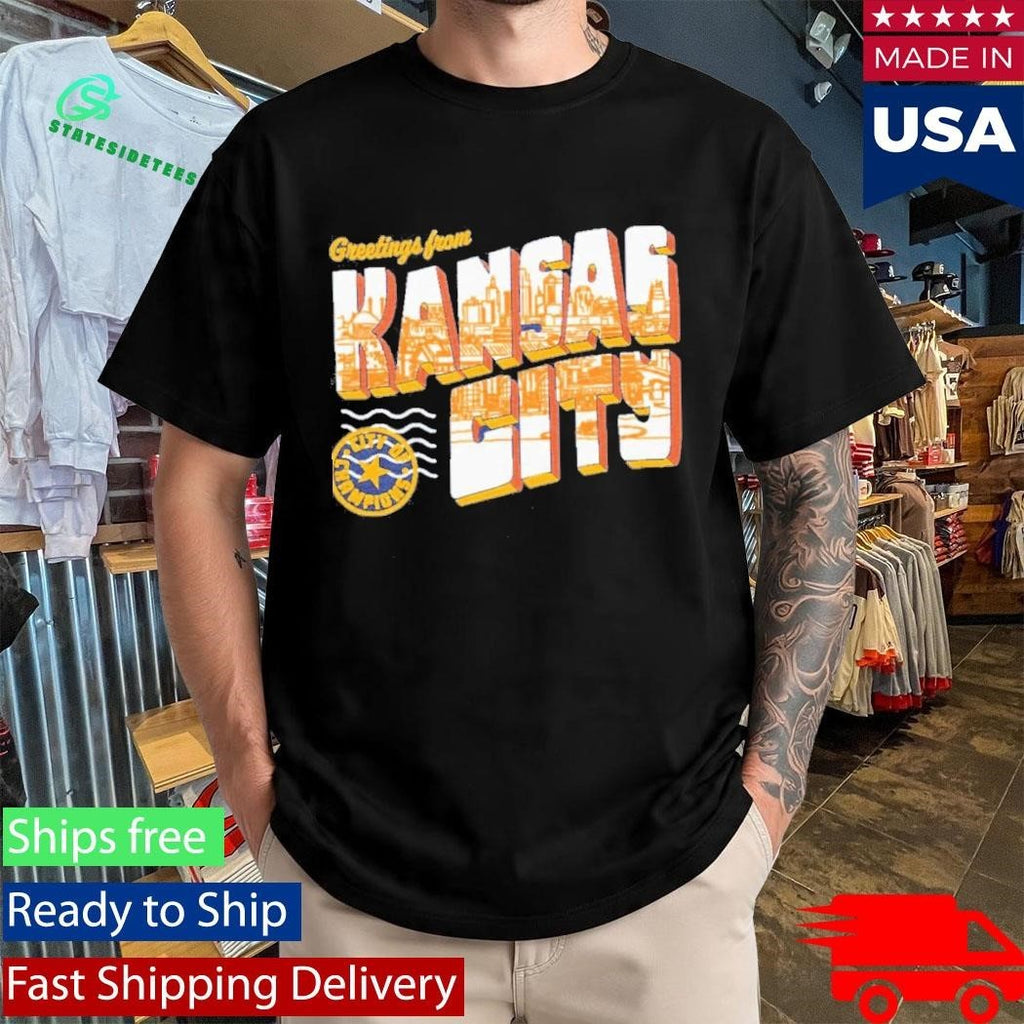 Greetings From Kansas City Shirt Unisex , , , Long Sleeve Tee