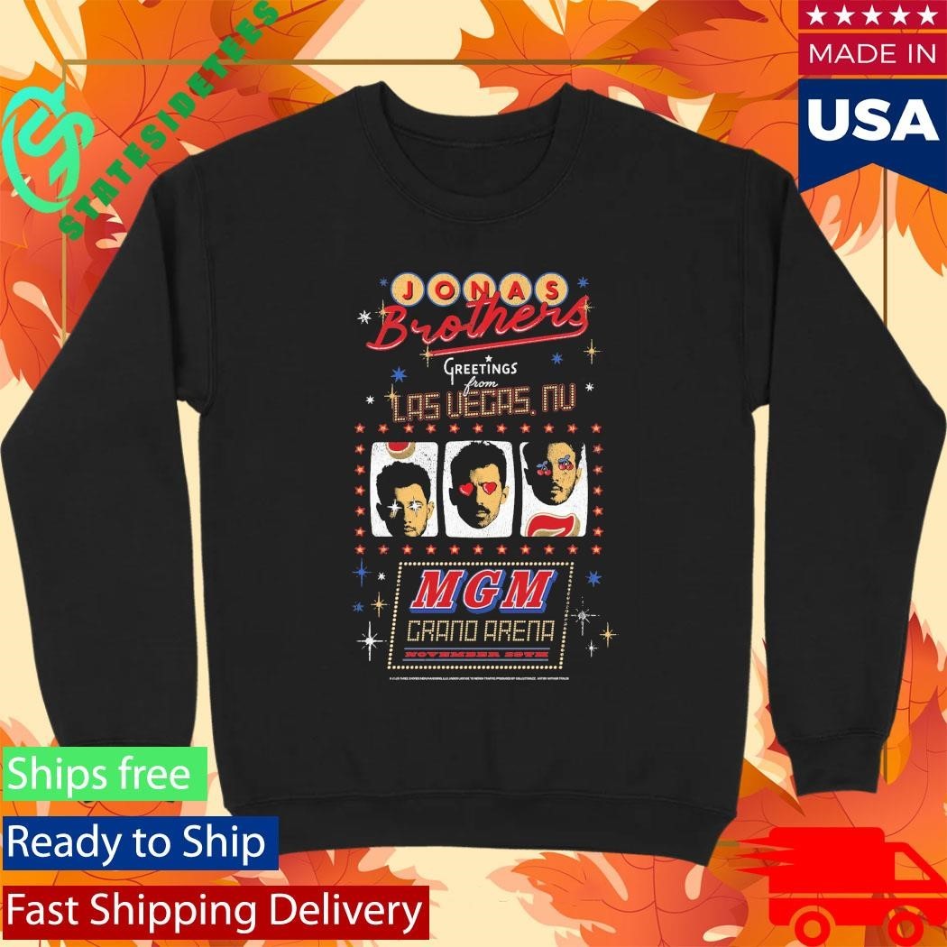 Greetings From Your Hometown Las Vegas, NV Tee Jonas Brothers Shirt Unisex , , , Long Sleeve Tee