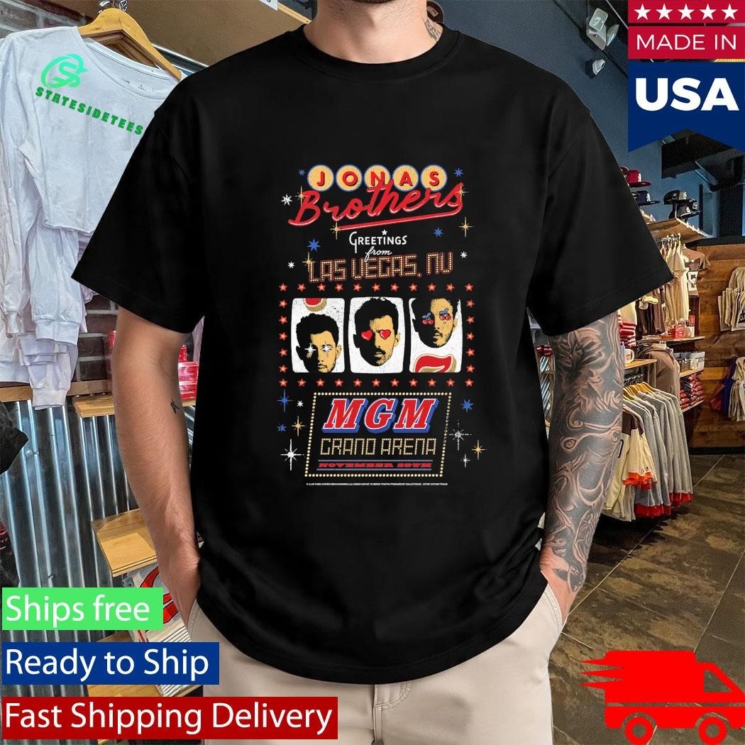Greetings From Your Hometown Las Vegas, NV Tee Jonas Brothers Shirt Unisex , , , Long Sleeve Tee